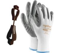 FUZZIO 24 paia di guanti da lavoro Ogrifox nitrile (L-9, bianco)