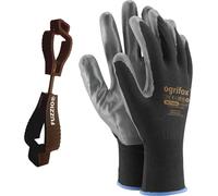 FUZZIO 24 paia di guanti da lavoro Ogrifox nitrile (XL-10, nero) (OX-NITRICAR_BS10_F)