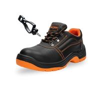 FUZZIO Scarpa Antinfortunistica da Lavoro da Uomo, Lacci, Arancione (Orange), 44 EU