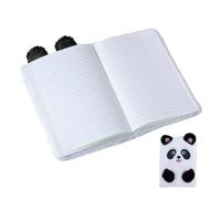 Fuzzy Diary - Taccuino da disegno Panda , A5 ricamato in peluche con animale, per ragazzi, uomini, donne, amiche, disegni, scuola, ufficio, viaggi, compleanno, ecc