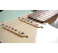 Fuzzy Duck ™ Argento Serie Negozio STRATOCASTER Pick-Up Full Set Vintage Bianco