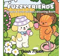 Fuzzy Friends: Simple & Cute animal coloring Book