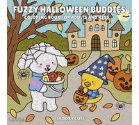 Fuzzy Halloween Buddies: Spooky cute coloring book for adults and kids
