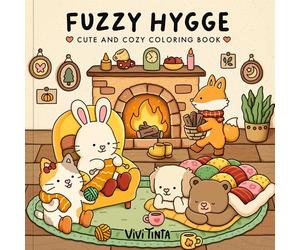 Fuzzy Hygge Coloring Book: Cute and Cozy Coloring Book