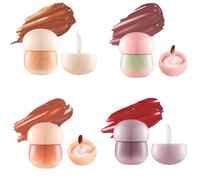 Fuzzy Pudding Jar Rossetto Budino Balsamo per labbra lucido Rossetto antiaderente Lucidalabbra liscio nutriente