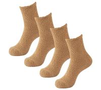 Fuzzy Socks 2 Paia Accogliente Pantofola Calzini Casual Per Gli Uomini Inverno Caldo Morbido Cabina Calda Cabina Calda Confortevole Sonno Calzini Uomini Calzini Taglia 9 11, cachi, Taglia unica
