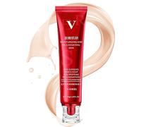 FV Foundation Waterproof Red Foundation FV Red Ginseng and Bird's Nest Peptide Skin Nourishing Foundation Red Ginseng Liquid Foundation 1 oz (Natural)