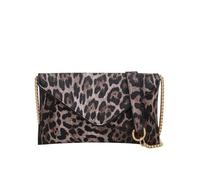 FVCTGHZ Borsa a tracolla con tracolla a busta, stile vintage retrò, for abiti da sera, con stampa leopardata(Brown)