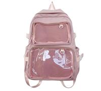 FVCTGHZ Borsa trasparente for ragazze Comic Cons Zaino da donna di grande capacità Borse scolastiche for studenti universitari(SILVER 1PC)
