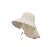 FVCTGHZ Cappello da pescatore da donna, elegante, con protezione solare UPF50+, traspirante, in poliestere, con coulisse regolabile, for esterni e casual.(Beige 1PC)