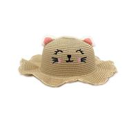 FVCTGHZ Cappello da pescatore estivo sottile e traspirante for bambini dai 2 ai 6 anni, con protezione solare e visiera a tesa larga.(Beige 1PC)