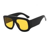 FVCTGHZ Occhiali da sole quadrati con montatura grande Concavi for feste semplici e alla moda europei e americani(Color3)