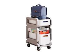 FVCTGHZ Schoolbag Rack Movable Trolley Book Storage Rack Artifact Multi-layer Bag Storage Under The Table(M)