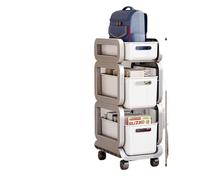 FVCTGHZ Schoolbag Rack Movable Trolley Book Storage Rack Artifact Multi-layer Bag Storage Under The Table(XL)