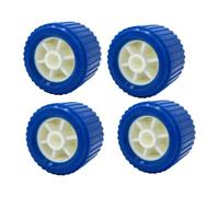 FVDPWYE 4 Pezzi Rullo Oscillante Rimorchio Barca Rullo Guida Yacht Ruota Ribassata in PU Resistente Adatto per Barca Accessori Viaggi Rimorchi