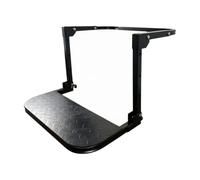 FVDPWYE Gradino Pieghevole per Pneumatici Stabile da Veicolo con Piattaforma Antiscivolo Portatile per Manutenzione Veicoli, Campeggio, Nero