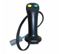 FVDPWYE Impugnatura Controllo Escavatore Leva Comandi Joystick Ricambio Installazione Facile Antiscivolo Materiale Plastico Gomma Adatta a Operatori, Giallo E Verde