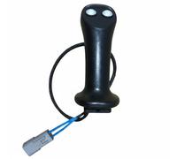 FVDPWYE Impugnatura Controllo Escavatore Leva Comandi Joystick Ricambio Installazione Facile Antiscivolo Materiale Plastico Gomma Adatta a Operatori, Grigio