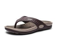 FVDZRFIE Ciabatte gomma donna Infradito da uomo Scarpe spiaggia traspiranti estive Sandali di lusso Plus Pantofole grandi dimensioni 46(Khaki,42)