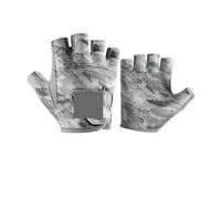 FVDZRFIE Guanti Da Pesca 1 Paio Di Guanti Da Pesca for Uomo Con Protezione Solare Secondaria E Seta Antiscivolo Traspirante Sottile A Tre Dita