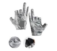 FVDZRFIE Guanti Da Pesca 1 Paio Di Guanti Da Pesca for Uomo Con Protezione Solare Secondaria E Seta Antiscivolo Traspirante Sottile A Tre Dita