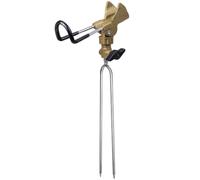 FVDZRFIE Porta Canne da Pesca da Terra Staffa for Rack in Acciaio Inossidabile con Supporto for Canna da Pesca Regolabile A 360 Gradi Universale for Supporto A Terra della Banca
