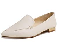 Fversole Women's Loafer Flat Pointed,Mocassino da Donna a Punta Piatta alla Moda Slip On Comode Scarpe da Ufficio per la Guida Beige 41 EU