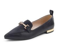 Fversole Women's Loafer Flat Pointed,Mocassino da Donna a Punta Piatta alla Moda Slip On Comode Scarpe da Ufficio per la Guida Nero 42 EU