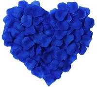 FVFIJH 1000 petali di rosa in seta rossa per decorazioni romantiche per feste di nozze e per San Valentino - 1000 pezzi blu