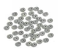 FVFIJH 30-200 pezzi di perline distanziatrici a forma di tubo sfuso placcate in argento per la creazione di gioielli, ciondoli a tubo, accessori per braccialetti e collane fai da te - 07-100 pezzi