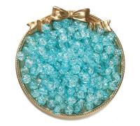 FVFIJH 50/100 pezzi 8 mm perline di vetro craquelé perline distanziatrici sciolte per la creazione di gioielli fai da te orecchini fatti a mano bracciali collane accessori-blu-50 pezzi