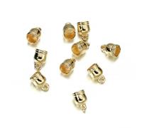 FVFIJH 50 pezzi/lotto perni terminali per collane, nappe, perline, terminali per gioielli, accessori fai da te fatti a mano, forniture - KC Gold - 14 x 21 mm