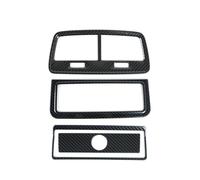 FVGOKMNA Anello sfiato automobilistico Compatibile con A6 C8 2019 2020 2021 2022 Car Styling Posteriore Presa Aria Condizionata Cornice Decorazione(Carbon Fiber Color)