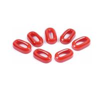 FVGOKMNA Anello sfiato automobilistico Compatibile con Benz per CLA C118 2020 2021 2022 2023 Accessori per Auto AC Vent Trim Anteriore Posteriore Leva di Regolazione della Copertura Trim(7pcs Red)