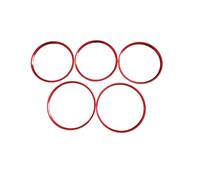 FVGOKMNA Anello sfiato automobilistico Compatibile con Benz per CLA Class C117 2013 2014 2015 2016 2017 2018 Accessori per Auto AC Vent Trim Presa Trim Adesivi(Red)