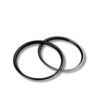 FVGOKMNA Anello sfiato automobilistico Compatibile con Subaru per BRZ 2021 2022 2023 2024 Auto AC Aria Copertura Condizione Vent Uscita Interni Ed Esterni Adesivi(2PCS Black Outer)