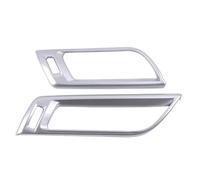 FVGOKMNA Anello sfiato automobilistico Compatibile con Toyota per Sienna 2021 2022 2023 Cruscotto dell'automobile Aria Condizionata Presa di Corrente Vent della Copertura Trim Adesivo(Silver)