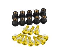 FVGOKMNA Compatibile con Pcx125 per Pcx150 per Pcx160 per Pcx125 Parabrezza Parabrezza Dadi Bullone Vite Rivetto in Gomma Viti per Motociclette di Bulloni per Carenatura Viti(Yellow)
