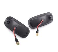 FVGOKMNA indicatori di direzione Compatibile Con Land Per Rover Per Defender 2007 2008 2009 2010 2011 2012 2013 2014 2015 Indicatori Di Direzione Laterali Che Scorrono Dinamici(Black)