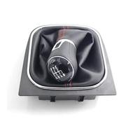 FVGOKMNA Pomello cambio Compatibile Con Per Golf 5 6 MK5 GTI GTD R32 2004 2005 2006 2007 2008 Per Scirocco Pomello Del Cambio Manuale Leva Del Cambio Ghetta Boot Cover(6 Speed 2)