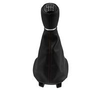 FVGOKMNA Pomello cambio Compatibile Con Seat Per Leon 1M1 Per Toledo II MK2 1998 1999 2000 2001 2002 2003 2004 2005 2006 5/6 Velocità Pomello Del Cambio Ghetta Boot Copertura Collare(6 Speed)