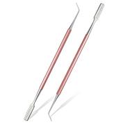 FVION 2PCS Pettine Laminazione Ciglia, Attrezzo Sollevamento Ciglia in Acciaio, Laminazione Ciglia Accessori Separatore, Lash Lift (Rosa)