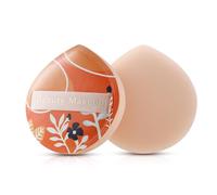 FVION Piumini da Cipria 2 Pezzi, Spugnetta Cipria Powder Puff, Grande Soffio di Cipria Del Viso per Uso Asciutto e Bagnato, Beauty Blender Spugnette per Cipria, Fondotinta, Contouring (Giallo)