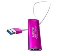 FVMECA Cattura Video HDMI per Acquisizione Alta Definizione Registrazione Didattica Imaging Medico ROSSO
