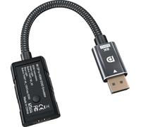 FVMECA DP a HDMI Emulatore EDID 8K 60Hz Conversione Senza Interruzione DisplayPort a Segnale HDMI Blocco Fisico Schermo