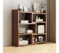 FVPJUXSG Libreria scrivania espandibile, libreria banco in legno, angolare, ufficio, organizer regolabile for dormitorio, soggiorno, angolo cucina(Brown,(40-80)*17 * 56cm)