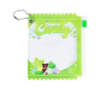 FVPKYUR Borse con chiusura a cerniera, borse trasparenti richiudibili, Custodia trasparente per porta badge trasparente, Tasche trasparenti con cerniera, custodia organizer per braccialetti per