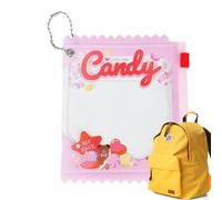 FVPKYUR Borse piccole per gioielli da viaggio, borsa trasparente piccola con cerniera, Custodia trasparente per esposizione con lucchetto per badge con cerniera, Tasche trasparenti con cerniera,