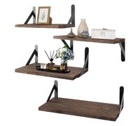 FVPKYUR Scaffali galleggianti per parete - Organizzatore 4 pezzi | Mensola da parete Bagno Display Libreria - Camera da Soggiorno Bagno Scrivania Angolo Piantatrice Vaso Libro Figure Barattoli