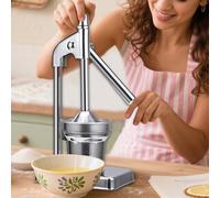 FVPKYUR Spremiagrumi Manuale - Spremilimoni Spremitore Estrattore Di Succo - Estrattore A Pressa Per Agrumi In Acciaio Inossidabile - Per Cucina Casa Ufficio Ristorante Festa Appartamento Frutta